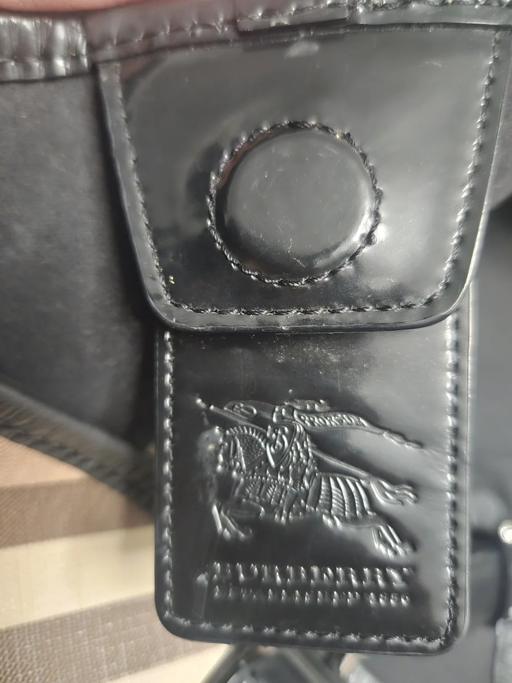 Burberry Shoulder Bag in Beige, Black, Brown